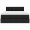 vidaXL F&ouml;rvaringss&auml;ng med madrass Svart 140 x 200 cm Konstruerat tr&auml;