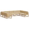 vidaXL Utomhussoffset 9 st Vit och Beige