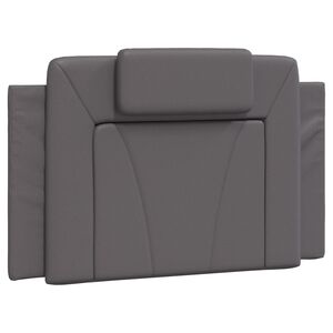 vidaXL Headboard Cushion "Viana" Grey 80 cm Faux Leather