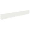 vidaXL Kant f&ouml;r gr&auml;smatta 10 pcs 103 x 15 cm St&aring;l Vit