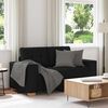 vidaXL Loveseat soffa svart 160x77x82 cm tyg