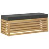 vidaXL Utomhussoffset Vit och antracit 115 x 43 x 45 cm
