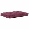 vidaXL Modul&auml;r soffa Bordeaux 120 x 80 x 12 cm tyg