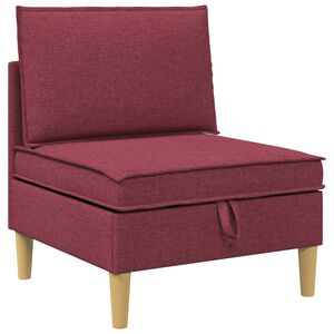 vidaXL Soffa med f&ouml;rvaring Tyg