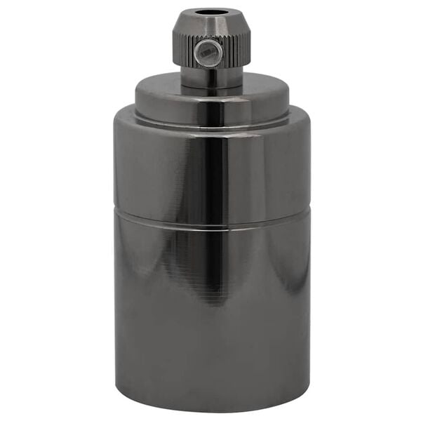 vidaXL Lamphållare 2 st blank svart E27