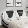 vidaXL Headboard Cushion "Viana" White and Black 180 cm Faux Leather