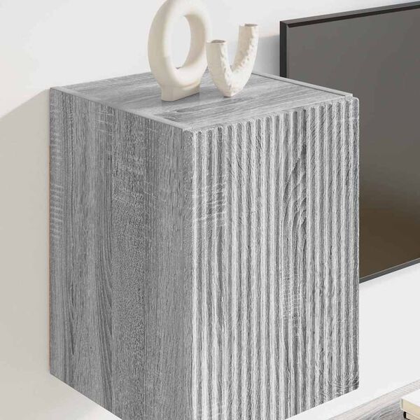 vidaXL TV V&auml;gghylla Gr&aring; Sonoma 30 x 31 x 40 cm Konstruerat tr&auml;