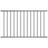 vidaXL Staketpanel Woerden pulverlackerad st&aring;l 163x117 cm svart