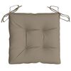 vidaXL Palldynor 6 st taupe 50x50x7 cm oxfordtyg