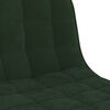 vidaXL Barstolar 2 st mörkgrön sammet