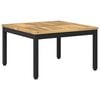 vidaXL Kaffeebord Vitlaserad och svart 60 x 60,5 x 36 cm