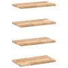vidaXL Sv&auml;vande hyllor 4 st 60x20x2 cm obehandlat massivt akaciatr&auml;