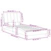 vidaXL Bed Frame without Mattress "Hanko" Pink 80x200 cm Velvet