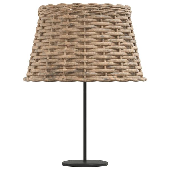 vidaXL Lampskärm brun Ø38x23 cm korgmaterial