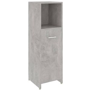 vidaXL Badrumssk&aring;p betonggr&aring; 30x30x95 cm konstruerat tr&auml;