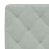 vidaXL Headboard Cushion Light Grey 80 cm Velvet