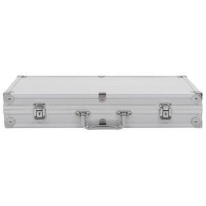 vidaXL Pistolv&auml;ska aluminium ABS silver