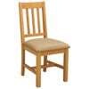 vidaXL Matstol VENLO 2 st Massivt Ektr&auml; Beige 45 x 53 x 92 cm