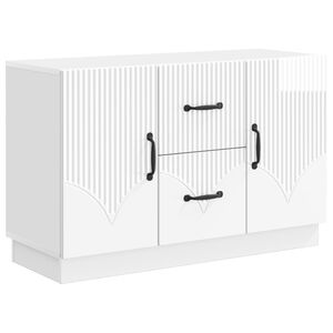 vidaXL Sideboard Vit h&ouml;gglans 89 x 34,5 x 57 cm Konstruerat tr&auml;