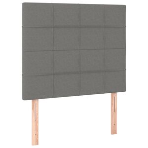 vidaXL S&auml;nggavel m&ouml;rkgr&aring; 80x5x118/128 cm tyg