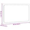 vidaXL Badrumsspegel med LED gr&aring; sonoma 60x8,5x38 cm konstruerat tr&auml;
