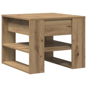 vidaXL Soffbord artisan ek 55,5x55x45 cm konstruerat tr&auml;
