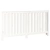 vidaXL Elementskydd vit 153x19x84 cm massiv furu