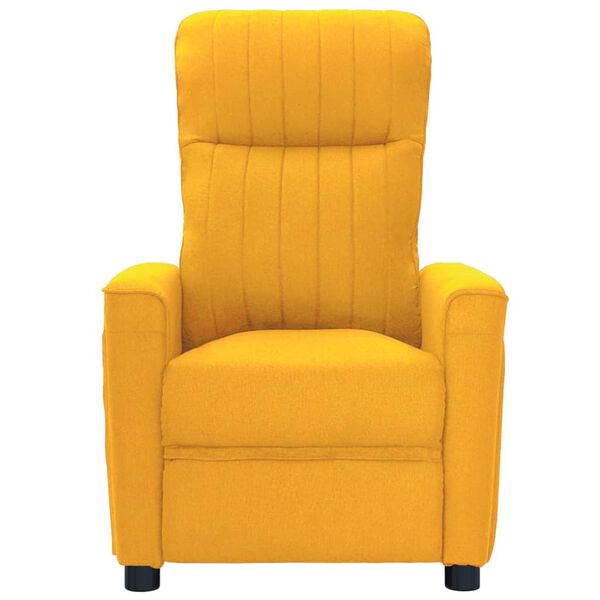 vidaXL Elektrisk massagefåtölj gul tyg