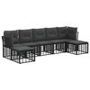 vidaXL Utomhussoffset Svart Polyester