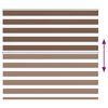 vidaXL Rullgardin zebra brun 155x150 cm tyg bredd 150,9 cm polyester