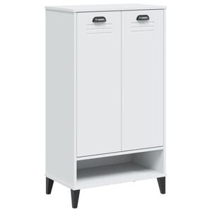 vidaXL Skosk&aring;p VIKEN vit konstruerat tr&auml;