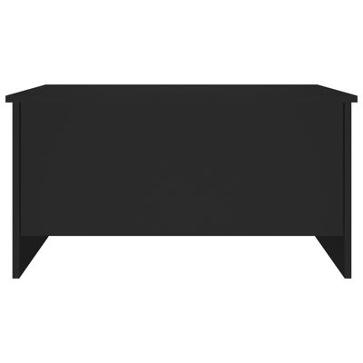 vidaXL Soffbord svart 80x55,5x41,5 cm konstruerat trä