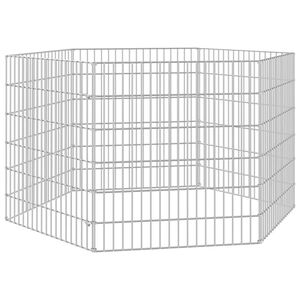 vidaXL Husdjursbur 6-panel 54x60 cm galvaniserat j&auml;rn