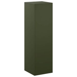 vidaXL V&auml;xtst&auml;ll Olivgr&ouml;n 30 x 30 x 100 cm V&auml;derbest&auml;ndig st&aring;l