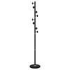vidaXL Kl&auml;dst&auml;llning svart 176 cm pulverlackerat j&auml;rn