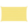 vidaXL Solskugge segel Gul och Vit 7 x 4 m 100% polyester oxford