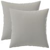 vidaXL Kudd&ouml;verdrag 2 st HEERLEN Gr&aring; 40 x 40 cm Polyester