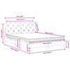 vidaXL Bed with Mattress Pink 120x200 cm Velvet