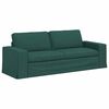 vidaXL Soffa 2 pcs M&ouml;rkgr&ouml;n 182 x 80 x 82 cm tyg