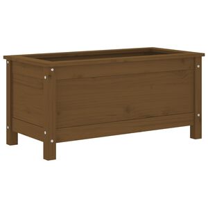 vidaXL Odlingsl&aring;da 82,5x40x39 cm honungsbrun massiv furu