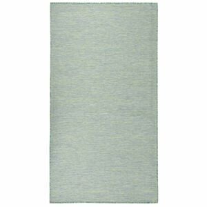 vidaXL Utomhusmatta plattv&auml;vd 80x150 cm turkos