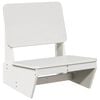 vidaXL Tr&auml;dg&aring;rdsstol vit 60x64x70,5 cm massiv furu