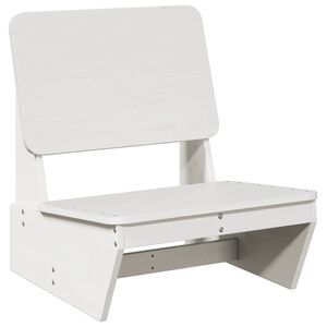 vidaXL Tr&auml;dg&aring;rdsstol vit 60x64x70,5 cm massiv furu