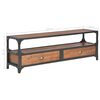 vidaXL TV-bänk med 2 lådor 120x30x40 cm massiv furu
