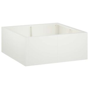vidaXL St&ouml;dv&auml;gg 4 st 100 x 100 x 30 cm St&aring;l Vit