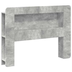 vidaXL S&auml;nggavelssk&aring;p med lagring Betonggr&aring; Konstruerat tr&auml;