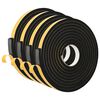vidaXL Sj&auml;lvh&auml;ftande skumtape 4 st Svart 20mm x 5m CR skum