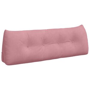 vidaXL Ryggkudde Rosa 140 x 24 x 50 cm Sammet