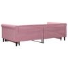 vidaXL Dagb&auml;dd utdragbar rosa 100x200 cm sammet