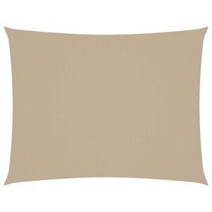 vidaXL Solsegel oxfordtyg rektangul&auml;rt 5x6 m beige